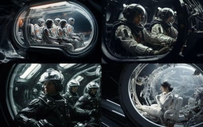 Sci-fi Team of Interstellar Adventurers